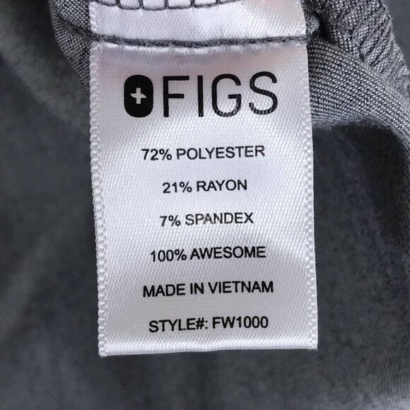 FIGS Catarina One-Pocket Scrub Top Women’s Large Gray Uniform Medical Healthcare - Picture 10 of 12